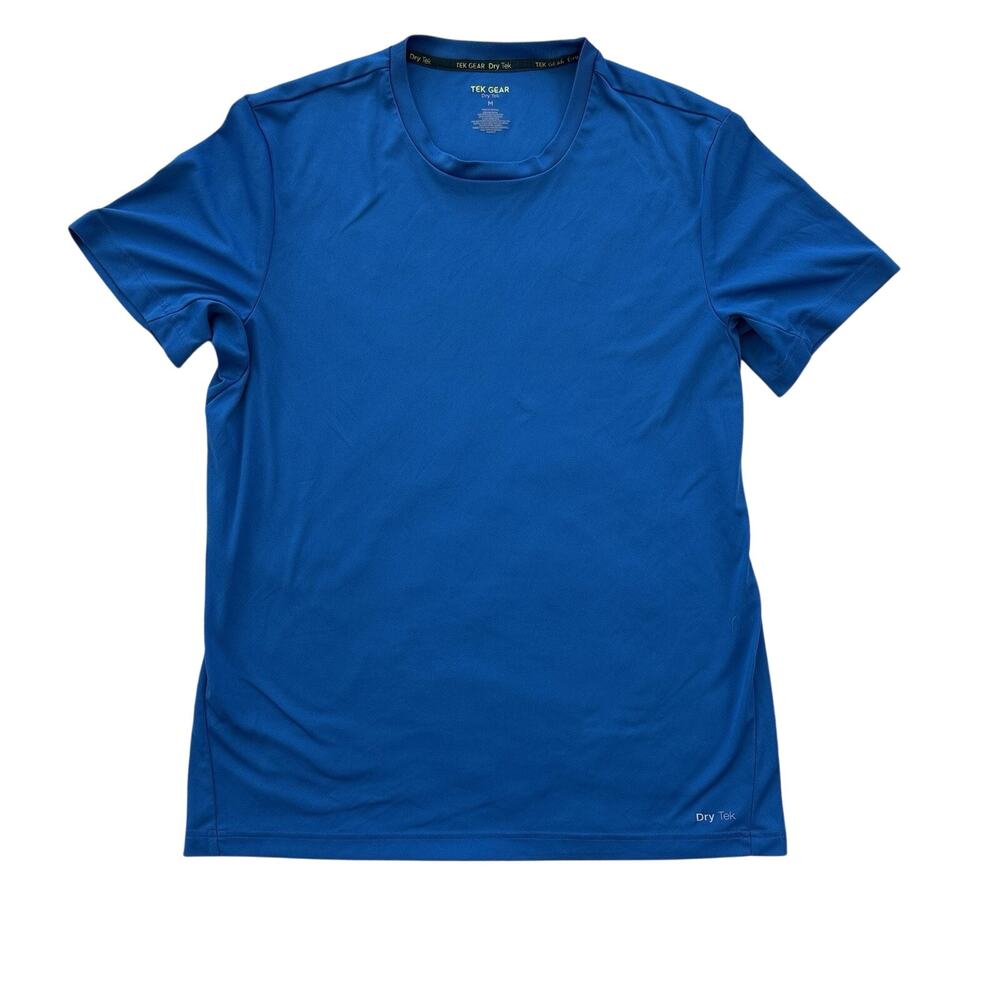 Tek Gear Men’s Blue Short Sleeve Dri-Tek Athletic Shirt Size Medium